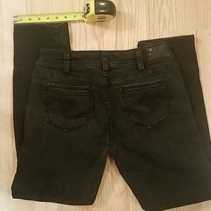 Silver ski skinny jeans